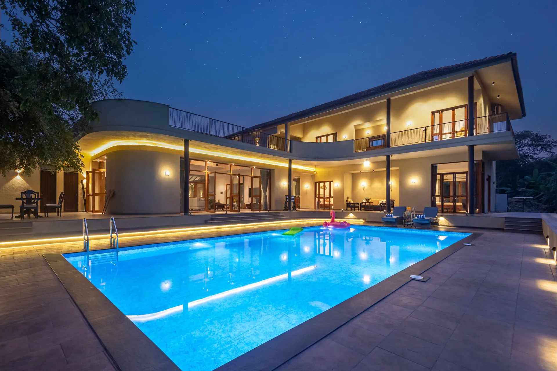 Casa Frangipani Alibaug | 6-Bedroom Private Pool Villa with Lawn & BBQ